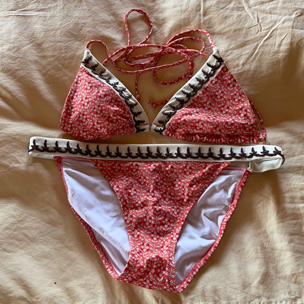 Two piece Victoria’s Secret swim suit.